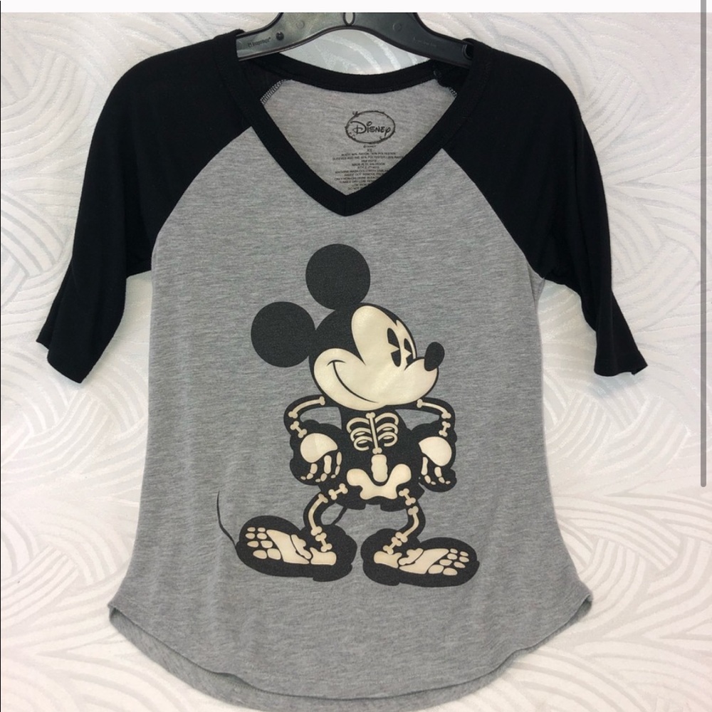 Disney Halloween Mickey Mouse Skeleton T-Shirt 🎃